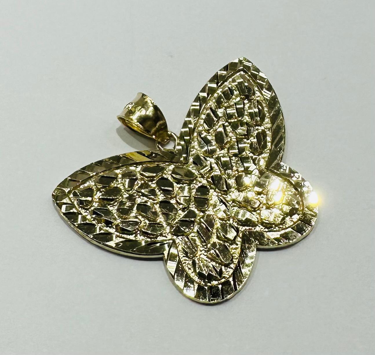 10K GOLD BUTTERFLY PENDANT-  WEIGHT: 5.0gm