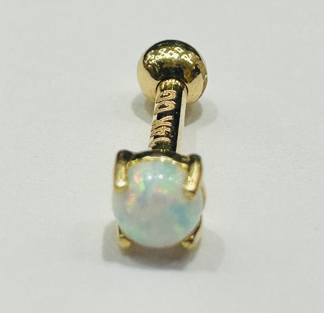 14K GOLD ROUND NOSE RING
