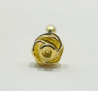 14K GOLD FLOWER NOSE RING