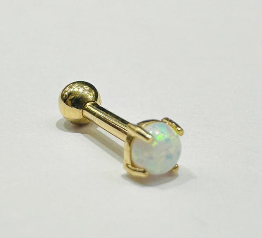 14K GOLD ROUND NOSE RING