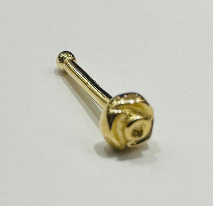 14K GOLD FLOWER NOSE RING