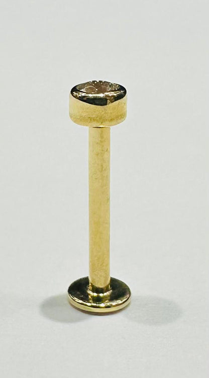 14K GOLD ROUND NOSE RING