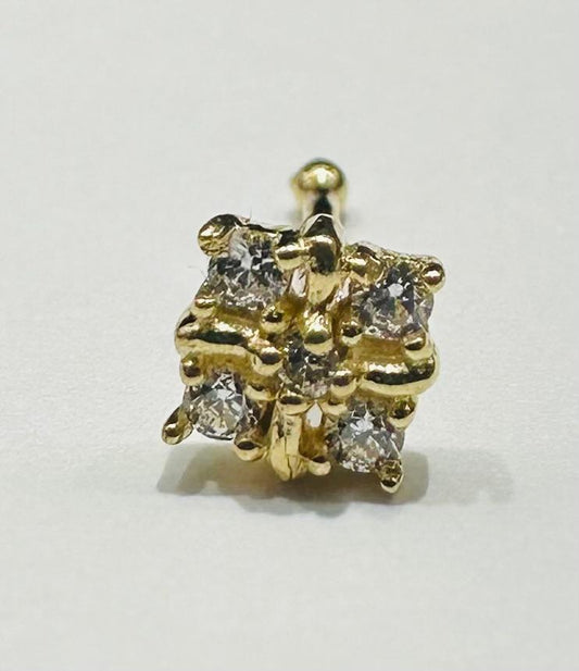 14K GOLD NOSE RING