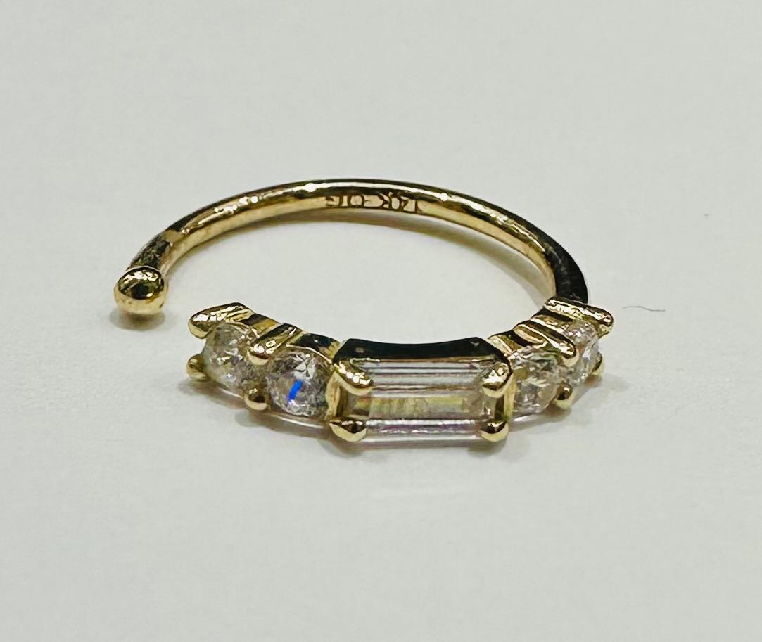 14K GOLD ROUND NOSE RING