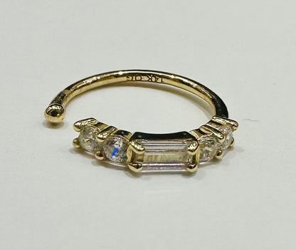 14K GOLD ROUND NOSE RING