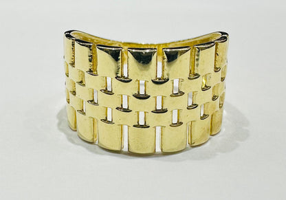 10K GOLD ROLEX RING- WEIGHT:  2.4gm