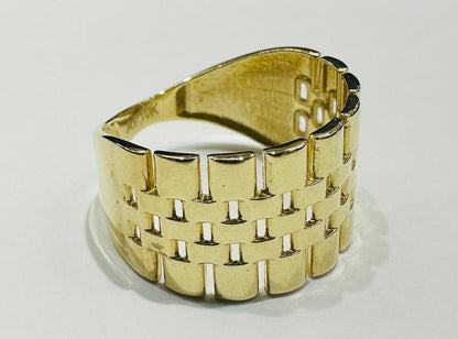 10K GOLD ROLEX RING- WEIGHT:  2.4gm