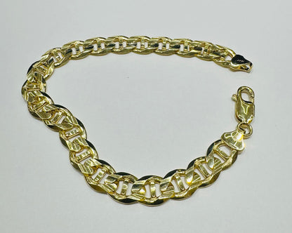 10K GOLD GUCCI LINK BRACELET- WEIGHT:  19.0gm   8.5"   8.70mm