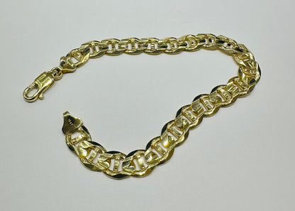 10K GOLD GUCCI LINK BRACELET- WEIGHT:  19.0gm   8.5"   8.70mm