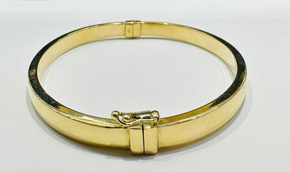 10K GOLD BANGLE BRACELET- WEIGHT:  10.0gm