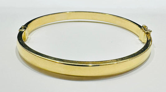 10K GOLD BANGLE BRACELET- WEIGHT:  10.0gm