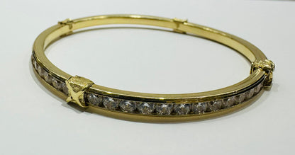 10K GOLD BANGLE BRACELET- WEIGHT:  11.5gm