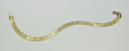 10K GOLD GUCCI DESIGN BRACELET- WEIGHT:  5.2gm