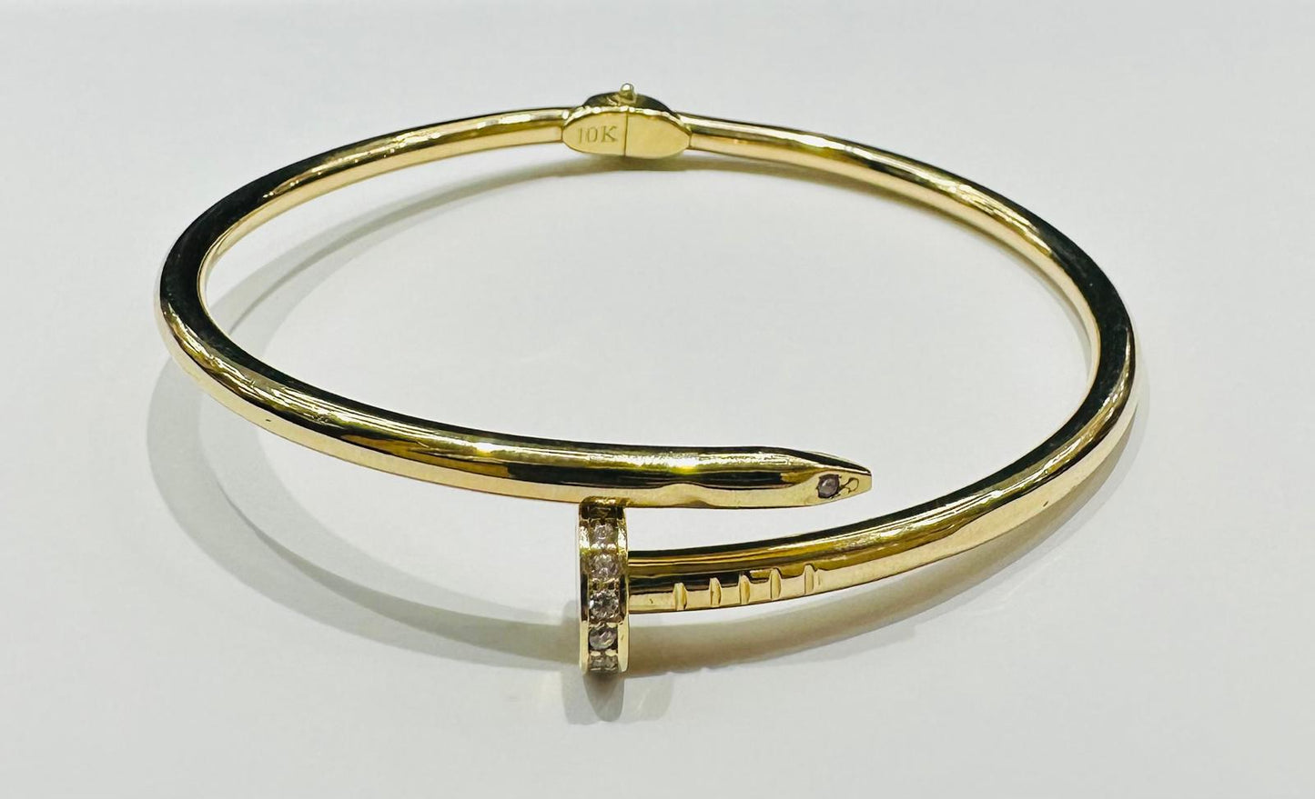 10K GOLD NAIL BRACELET- WEIGHT:  5.3gm
