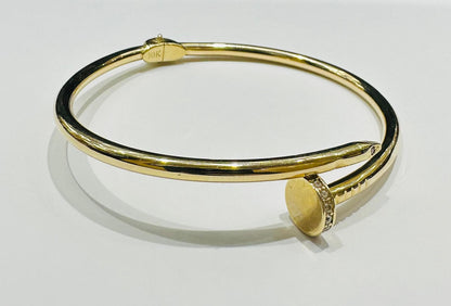 10K GOLD NAIL BRACELET- WEIGHT:  5.3gm