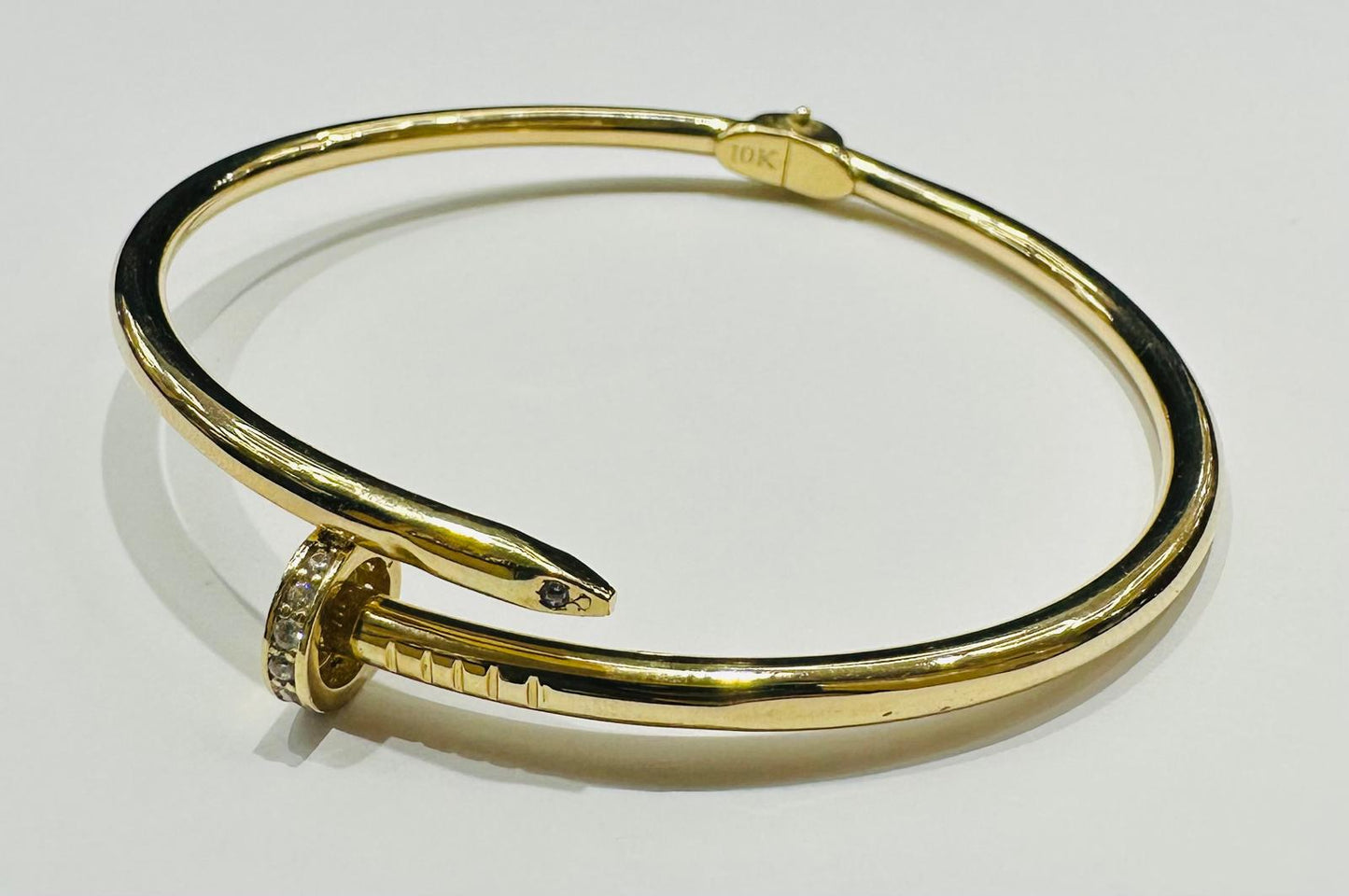10K GOLD NAIL BRACELET- WEIGHT:  5.3gm