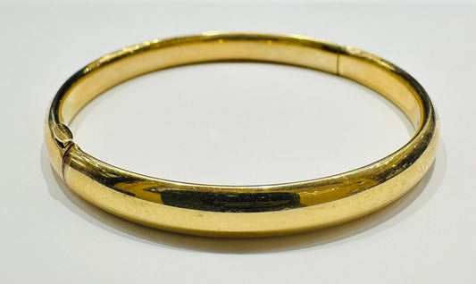 10K GOLD BANGLE BRACELET- WEIGHT:  5.1gm