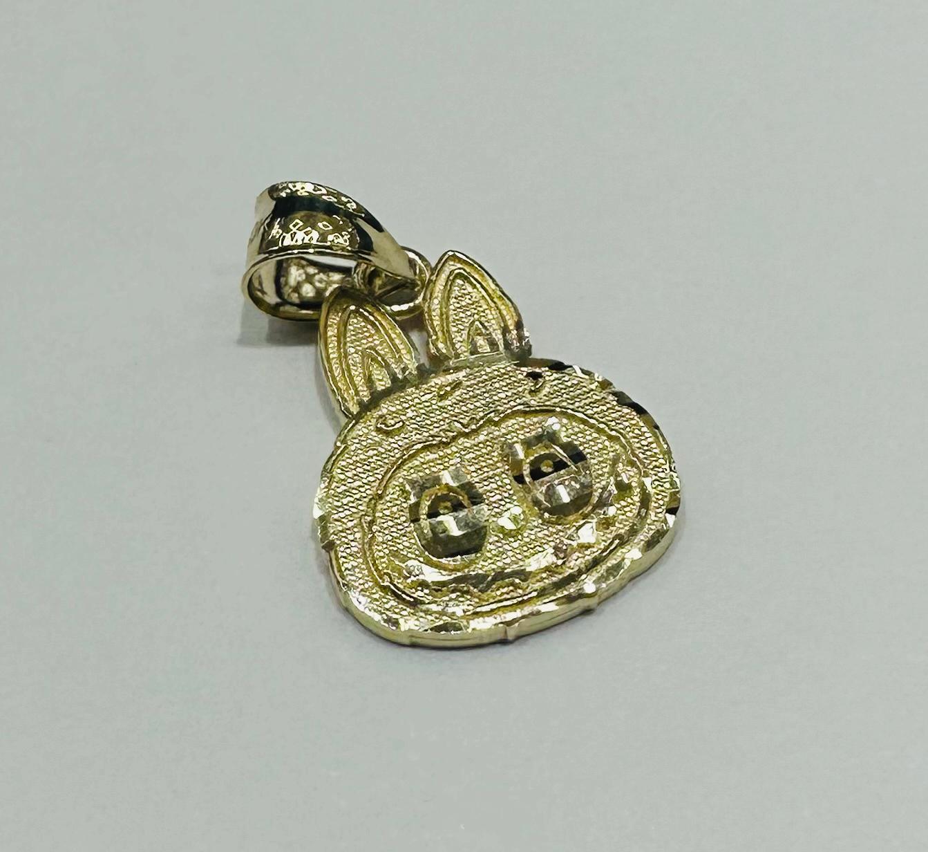 10K GOLD LABUBU PENDANT- WEIGHT: 1.2gm