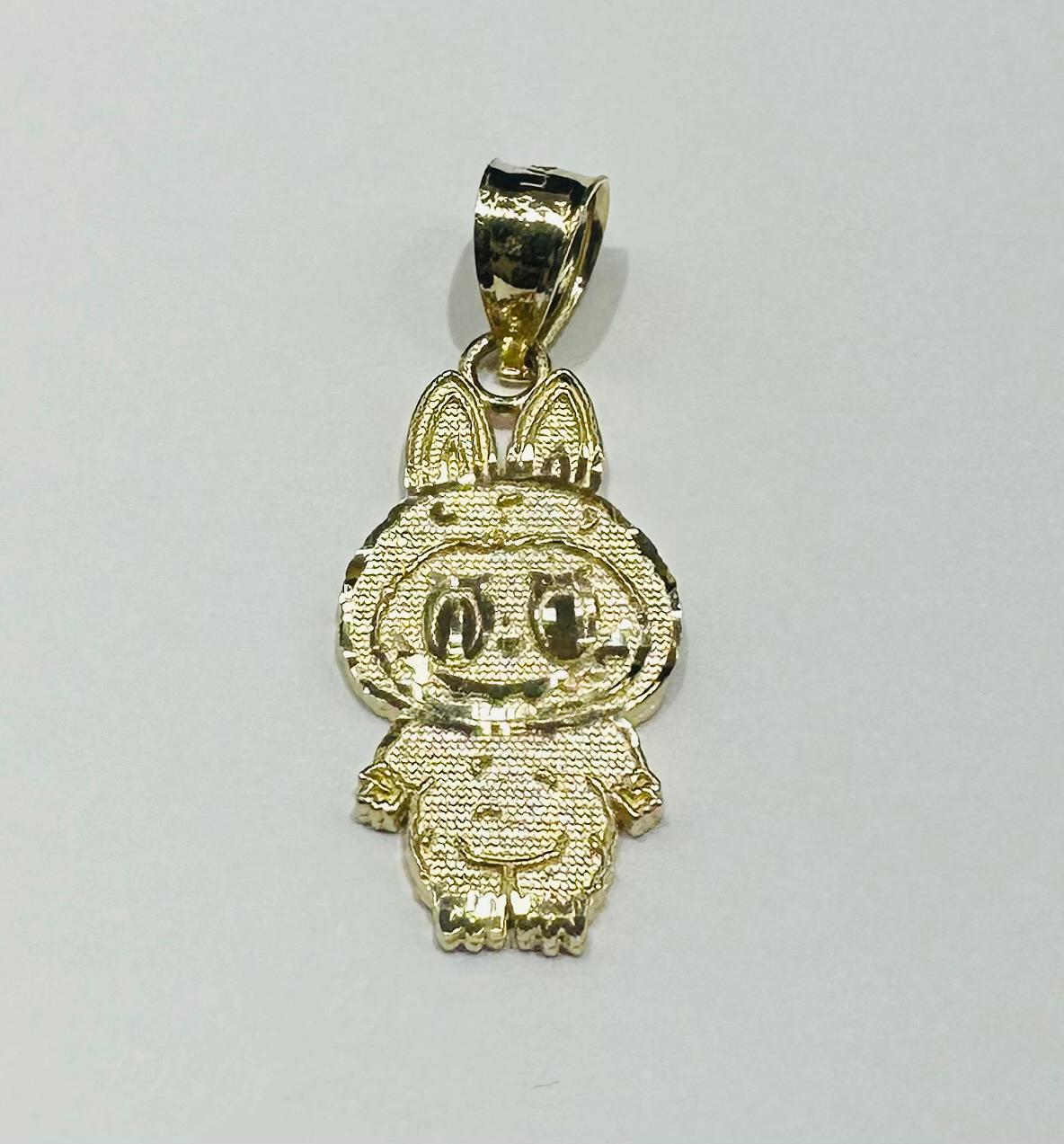 10K GOLD LABUBU PENDANT- WEIGHT: 1.2gm