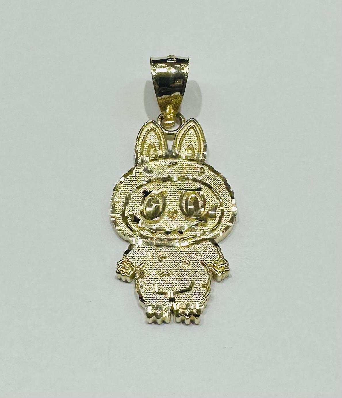10K GOLD LABUBU PENDANT- WEIGHT: 1.8gm