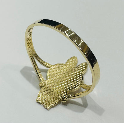 10K GOLD LABUBU RING- WEIGHT: 1.8gm