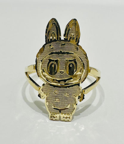 10K GOLD LABUBU RING- WEIGHT: 2.3gm