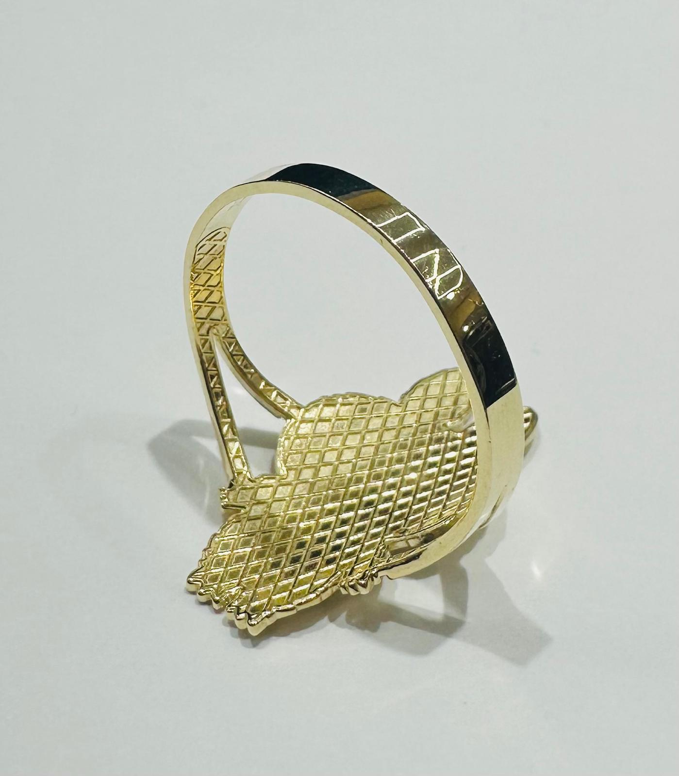 10K GOLD LABUBU RING- WEIGHT: 2.3gm
