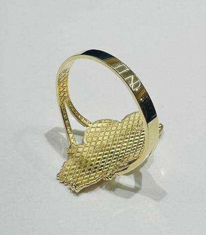 10K GOLD LABUBU RING- WEIGHT: 2.3gm