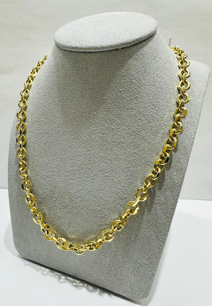 10K GOLD OVAL CABLE LINK CHAIN- WEIGHT:  23.5gm   26"   6.05mm