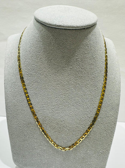10K GOLD ANCHOR LINK CHAIN- WEIGHT:  3.2gm   16"   2.80mm