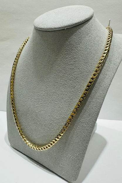 10K GOLD FRANCO LINK CHAIN- WEIGHT:  36.8gm   20"   3.50mm