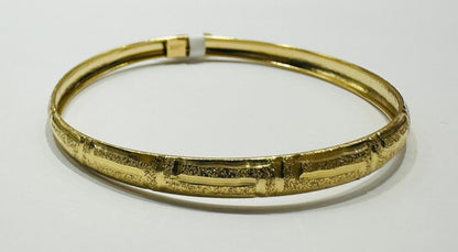 14K GOLD BANGLE BRACELET- WEIGHT:  5.0gm