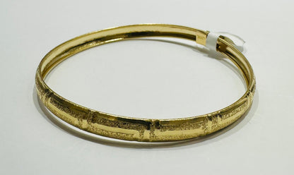 14K GOLD BANGLE BRACELET- WEIGHT:  5.0gm