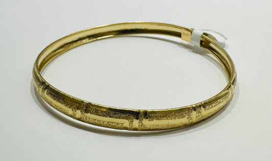 14K GOLD BANGLE BRACELET- WEIGHT:  5.0gm
