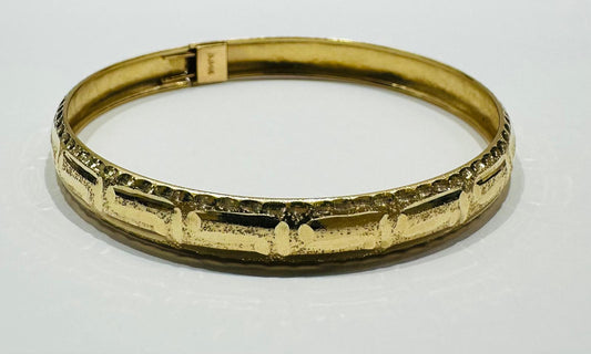 14K GOLD BANGLE BRACELET- WEIGHT:  6.5gm