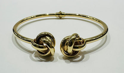 14K GOLD BANGLE BRACELET- WEIGHT:  10.4gm