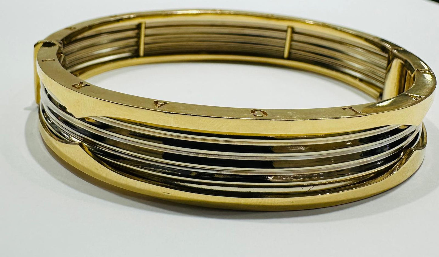 14K GOLD BVLGARI BANGLE BRACELET- WEIGHT:  32.0gm