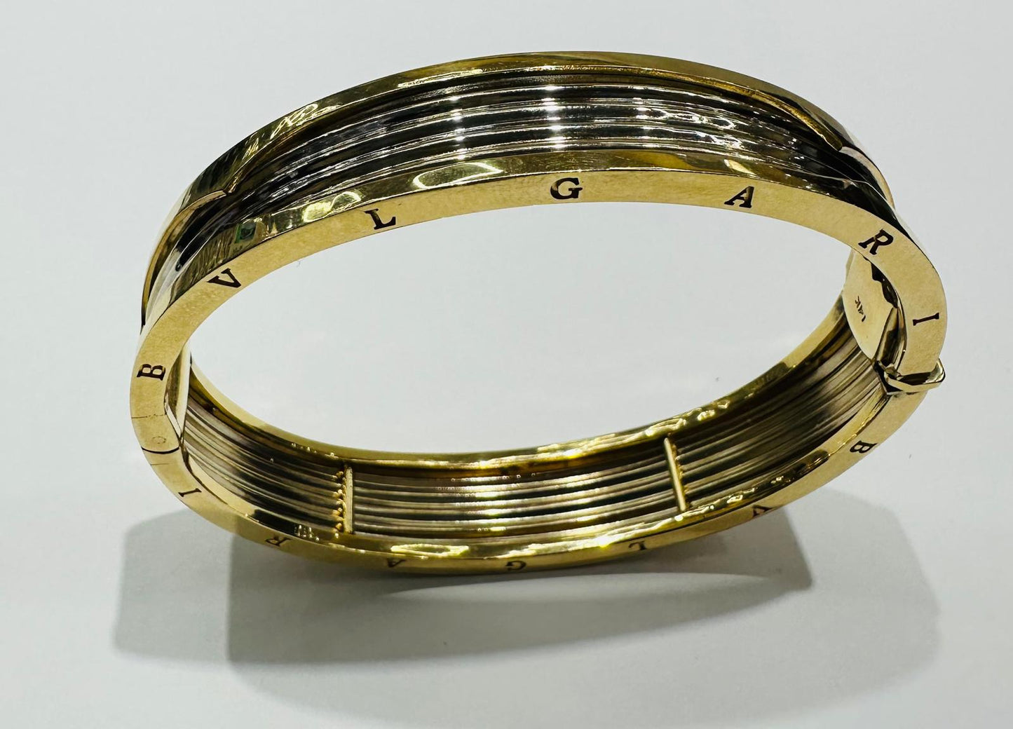 14K GOLD BVLGARI BANGLE BRACELET- WEIGHT:  32.0gm