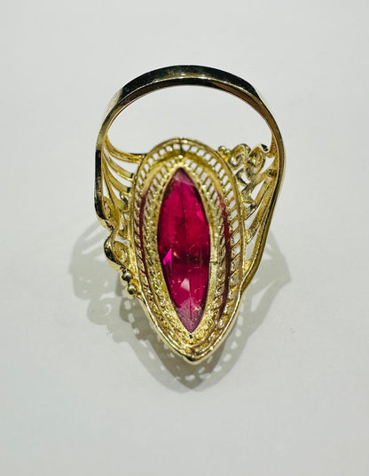 14K GOLD VINTAGE ITALIAN RING - WEIGHT: 5.3gm