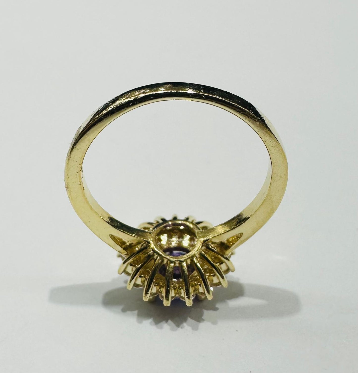 14K GOLD AMETHYST RING - WEIGHT: 4.0gm