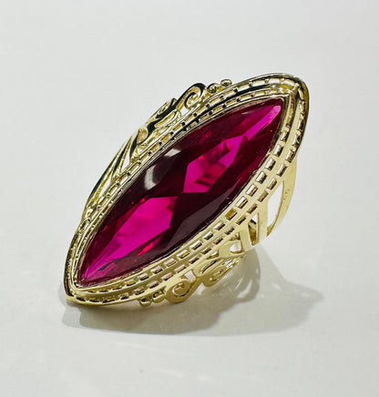 14K GOLD VINTAGE ITALIAN RING - WEIGHT: 5.3gm