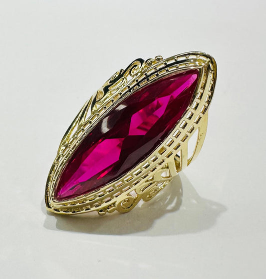 14K GOLD VINTAGE ITALIAN RING - WEIGHT: 5.3gm