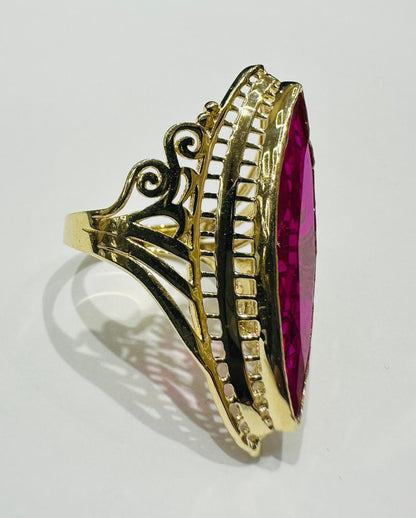 14K GOLD VINTAGE ITALIAN RING - WEIGHT: 5.3gm