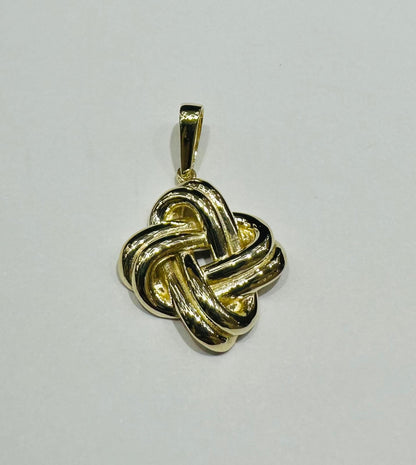10K GOLD LOVE KNOT PENDANT- WEIGHT: 2.3gm
