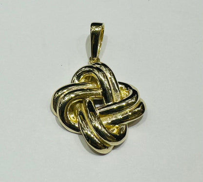 10K GOLD LOVE KNOT PENDANT- WEIGHT: 2.3gm