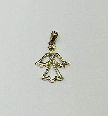 10K GOLD ANGEL PENDANT- WEIGHT: 1.6gm