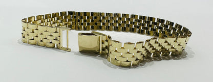 14K GOLD ROLEX LINK CHAIN BRACELET - WEIGHT: 17.0gm