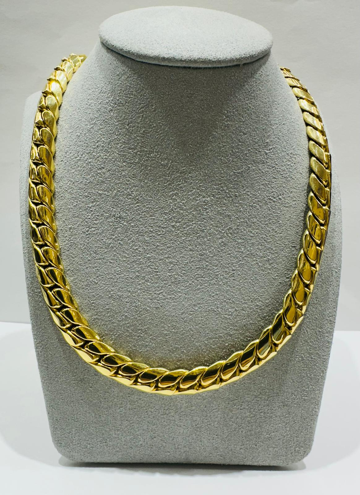 10K GOLD CUBAN LINK CHAIN NECKLACE- 59.5gm