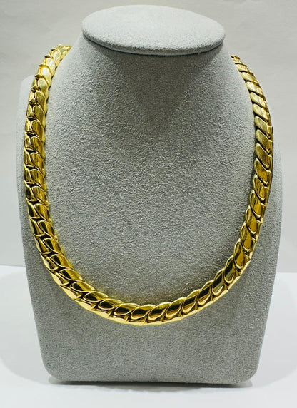 10K GOLD CUBAN LINK CHAIN NECKLACE- 59.5gm