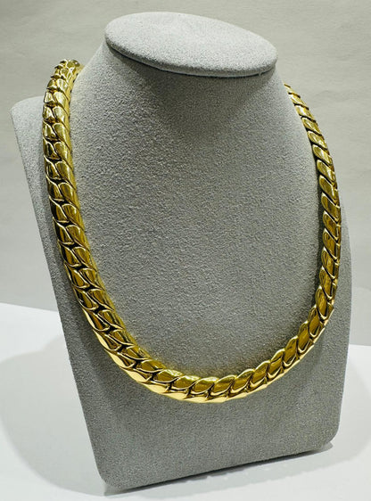 10K GOLD CUBAN LINK CHAIN NECKLACE- 59.5gm